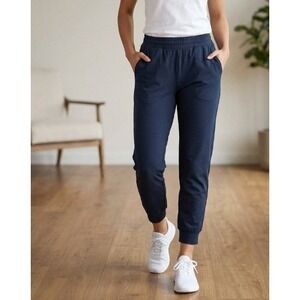 Uniqlo AIRism Extra Stretch Joggers Navy Blue Womens Small Activewear Pants S